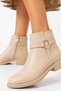 Women's Boots with Side Ring Detail and Piping - 2
