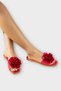 Women's Rose Flower Gift Bundle Dowry Slippers Fuchsia - 4