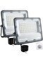 2 Pack LED Flood Light, 50W Security Lights with Motion Sensor