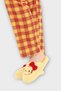 Hellokitty Figured Warm Winter Women's House Slippers Yellow - Red