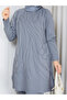 Cold Yarn Self-Flower Patterned Tunic - 3