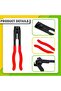 3Pcs Universal Auto CV Joint Boot Clamp Pliers Tool Set, Includes Banding with Cutter, CV Joint Boot - 4
