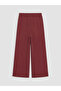 Burgundy Heart Printed Girls' Set - 7