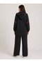 Modal Spandex Blended Hooded Elastic Waist Suit - 5