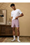 Men Striped Pink Boxers with Snoopy Embroidery - 4