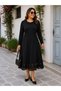 New Season Women's Skirt Tip Laser Cut Floral Large Size Midi Length Crepe Dress - 2