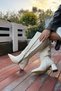 Jide Beige Leather Zipper Detailed Women's Heeled Boots - 2