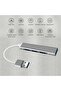 محول USB متعدد الوظائف 3.0 بأربعة منافذ لنقل البيانات للحواسيب المحمولة والهواتف المحمولة 4 في 1 نحيف وصغير الحجم - 4