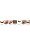 Turquoise cream mosaic thick copper bracelet, wide form - 2