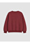 Burgundy Heart Printed Girls' Set - 4