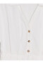 Lcw Vision White Shirt Collar Women's Shorts Jumpsuit - 8