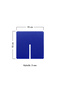 Set of 4 Square Blue Plexiglass Coasters (10X10 cm) - 5