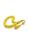 Zeyzun Signed Globe Cut Yellow Crimped Amber Efe Maskot Prayer Beads - 2