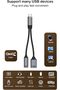 محول USB-C إلى USB-A و USB-C PD، كابل OTG 2 في 1 مع شحن سريع 100 واط ونقل البيانات - 6