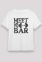 Barbell Printed Unisex White T-Shirt - Tshirt