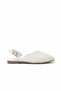 Zeis White Lace Detailed Women's Ballerinas