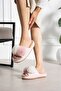 Women's Plush House Slippers with Double Pompoms, Open Toe, Noiseless Sole, Stylish, Comfortable, Winter Dowry Slippers