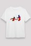 Fencing Printed Unisex White T-Shirt - Tshirt