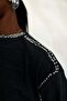 Anthracite Blouse with Stones on the Collar and Shoulders 19064 - 4