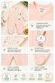 Children's Jumpsuit with Booties 100% Organic Cotton - 4