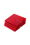 Set of 4 Red Square Plexiglass Coasters (10X10 cm) - 4