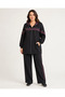 Modal Spandex Blended Hooded Elastic Waist Suit - 3