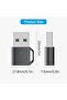 محول USB3.1 إلى النوع C، هيكل من سبائك الألومنيوم، محول USB ذكر إلى أنثى، نقل بيانات بسرعة 10 جيجابت في الثانية - 2