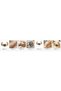 Orange green citrus thick copper bracelet, wide form - 2