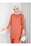 Cold Yarn Self-Star Patterned Tunic