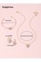 Girls Sequin Butterfly Charm Necklace, Bracelet and Earrings Set - 5