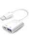 محول كاميرا USB مع منفذ شحن، كابل USB 3.0 OTG للهاتف/الكمبيوتر، يدعم قارئ البطاقات والفلاش