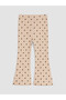 Lcw Baby Beige Polka Dot Flounce Baby Girl Blouse and Leggings - 7