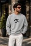 Men's Street Style Game Changer Printed Cycling Round Neck Casual Sweatshirt