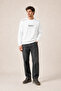 Respect Crew Neck Regular Fit Winter Sweatshirt White - 2