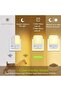 2PC Motion Sensor LED Night Light with 4 Lighting Modes, Adjustable Warm White Glow, Suitable for Ba - 2