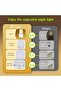 2PC Motion Sensor LED Night Light with 4 Lighting Modes, Adjustable Warm White Glow, Suitable for Ba - 5