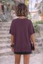 Plum Color Oversize Knitwear Blouse - 2