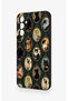 Samsung A24 Compatible Vintage Cat Portraits Patterned Silicone Case - 4