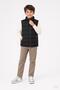 Boy's Stand Collar Inflatable Vest with Zipper and Pockets - 2