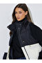 Color Block Pocket Details Zip-Up Puffer Vest