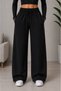 Winter Şardonlu 2-Piece Black Gray Women's Casual Loose Fit Tracksuit - Home and Outdoor Wear Sweatpants Set - 5