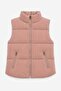 Girl's Stand Collar Inflatable Vest with Zipper and Pockets