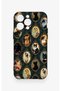 iPhone 13 Pro Max Compatible Vintage Cat Portraits Patterned Silicone Case - 2