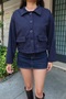Women's Buttoned Flexible Comfortable Fit Suede Jacket - 5