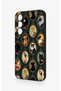 Samsung A35 Compatible Vintage Cat Portraits Patterned Silicone Case - 4