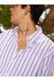 Men Striped Spread Collar Casual Shirt - 2