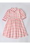 Girls Striped Cotton Dress with Bow Waist Applique - 2