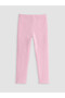 Pink Girl's Leggings with Elastic Waist - 4