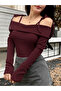 Women's Madonna Collar Rope Strap Casual Daily Long Sleeve Blouse