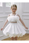White A-Line Knee-Length Dress - 5